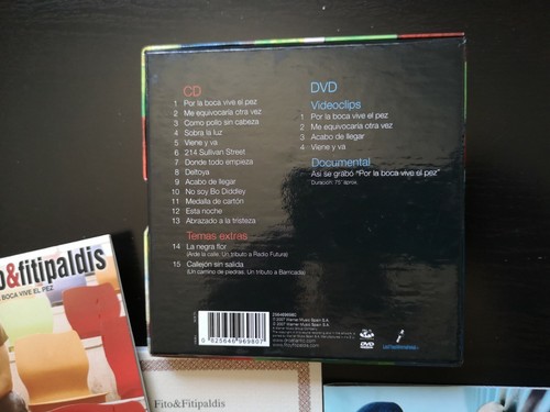 FITO Y FITIPALDIS (COFRE:CD+DVD+LIBRETO+PARTITURAS)POR LA BOCA VIVE EL PEZ -RARO - Imagen 2 de 12