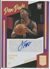 2020 21 Panini Donruss Elite Jae Sean Tate Pen Pals Auto PP-JAE Purple #14/25