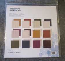 Creative Memories 12x12 IT'S FALL, Y'ALL Tone-on Tone Paper Pack -12 sheets