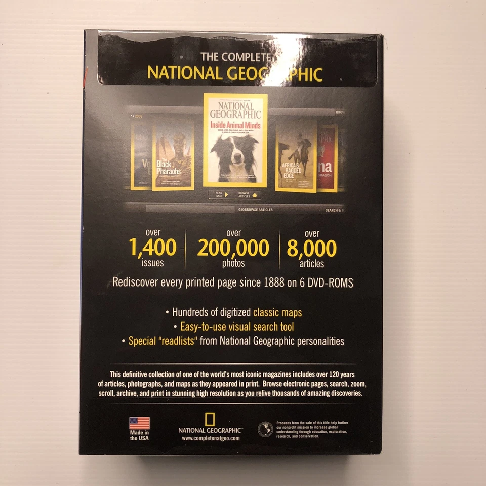 The Complete National Geographic (PC 7/Vista/2000 + MAC DVD-ROM, 2008, 6-Discs) - Image 2 of 4
