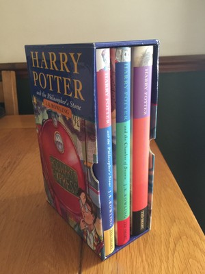 Harry Potter Trilogie Box Set Hardcover 1. Auflage Young Wizard J K Rowling