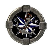 Rockabilly Belt Buckle Maritim GüRtelschnalle Star Tattoo Anker Nautic *452