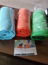 10 Assorted Non-slip Hot Yoga Towels Mat With Premium Carry Bag