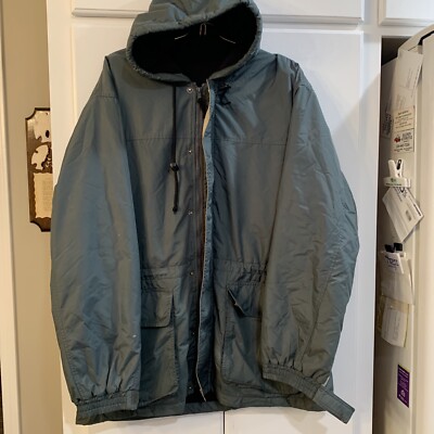 MENS REDHEAD M FLEECE LINED HOODED ZIPPERED  OUTDOORS JACKET PREOWNED