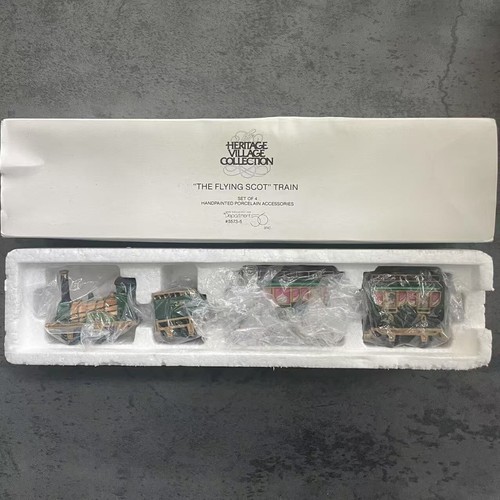 Department 56 Dept Flying Scot Train Set of 4 Heritage Village Collection 5573-5