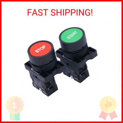 Eaton Dubbele drukknop, signaallamp groen start/wit/rood stop - 216702 Eaton Dubbele drukknop, signaallamp groen start/wit/rood stop - 216702