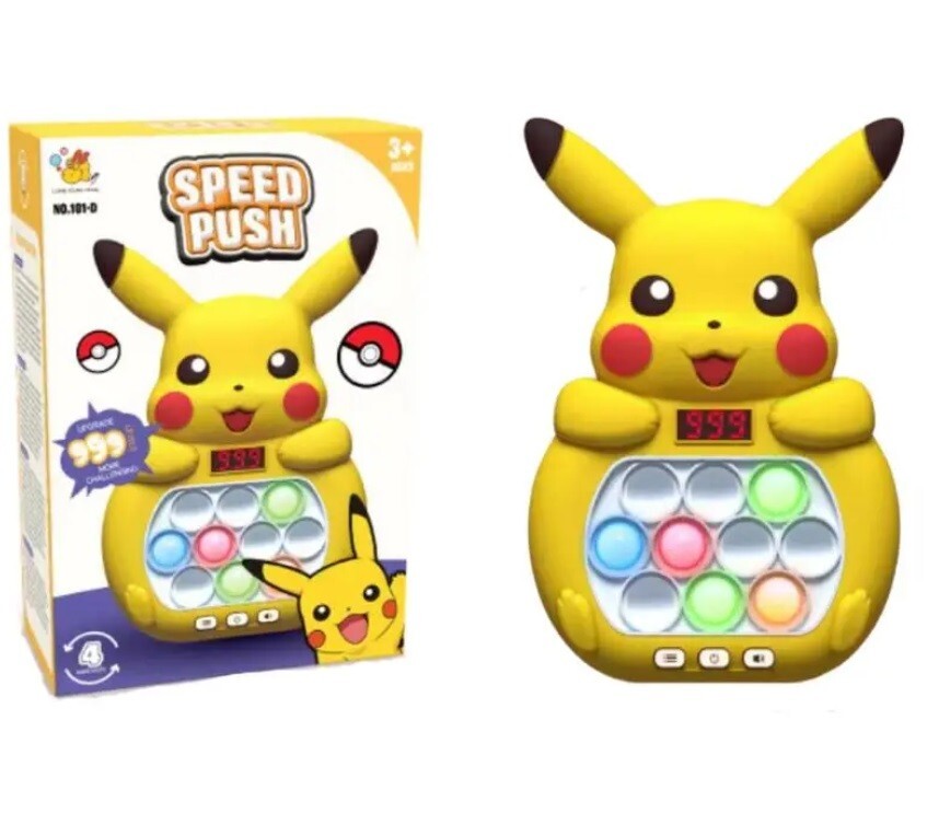 Pikachu Pop Push it Game Controller Sensory Fidget Toy