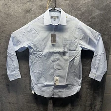 Kenneth Cole Reaction Shirt Men M Regular Striped Cotton Button Front