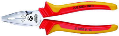 GEDORE VDE-Kraft-Kombinationszange VDE 8250-180 H, 1550950