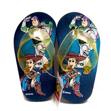 Kids Flip Flops Beach Sandals Disney Toy Story Buzz Lightyear Woody, Size 5/6