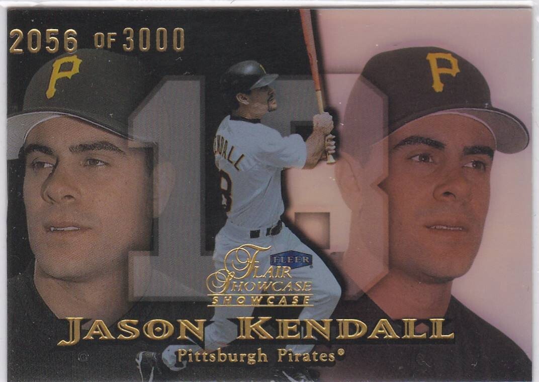 1999 Flair Showcase fila 1 posto 66 Jason Kendall Pirates 3000 spedizione gratuita!