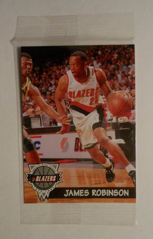 1994-'95 FRANZ WILLIAMS PORTLAND TRAILBLAZERS BASKETBALL CARD #17 JAMES ROBINSON