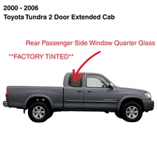 Fits 00-06 Toyota Tundra Extended Cab Passenger Right Side Quarter Glass Window