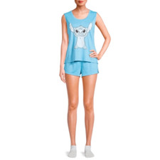 NWT DISNEY 3 Piece Stitch  SIZE: L - 12-14 Sleepwear Set
