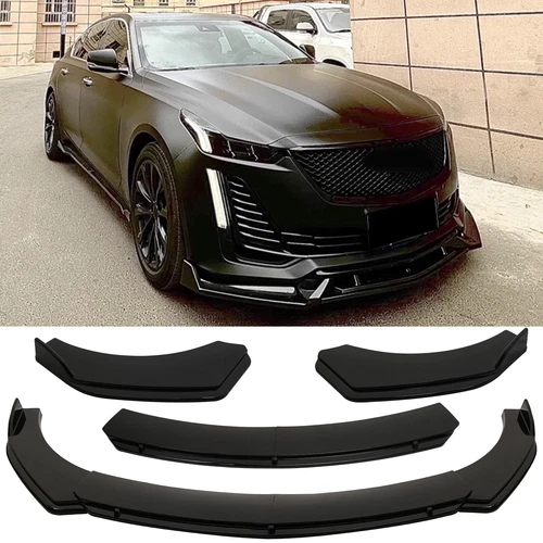 For Cadillac CT4 CT5 CTS Front Bumper Lip Spoiler Splitter Body Kit Glossy Black