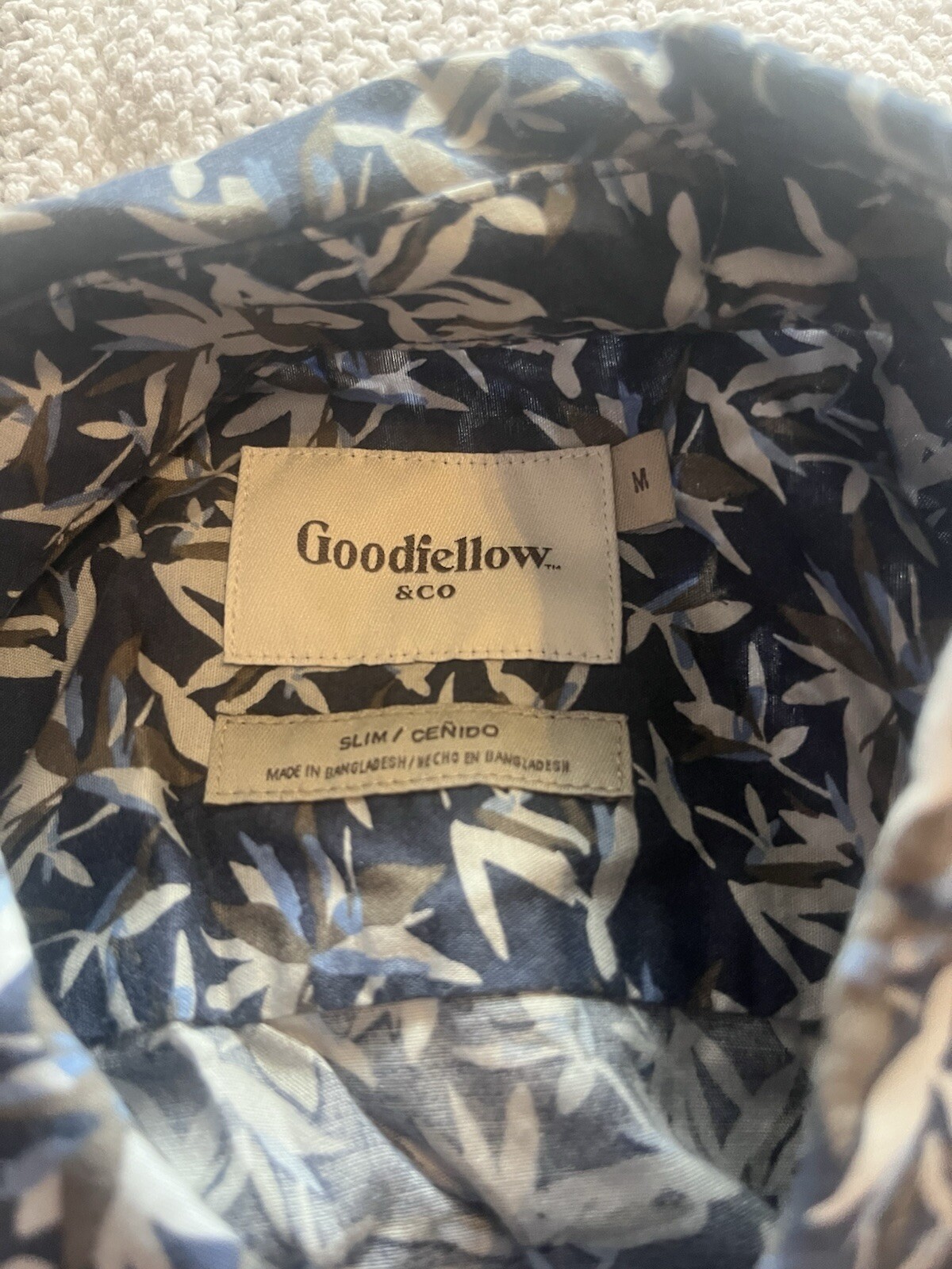 Men's Small Hawaiian Shirt Aloha Print Short Sleeve