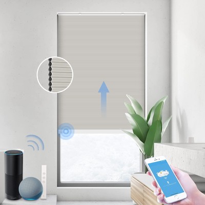 THIRDREALITY ZigBee Smart Blind, Motorized Blackout Window Shades with Remote...