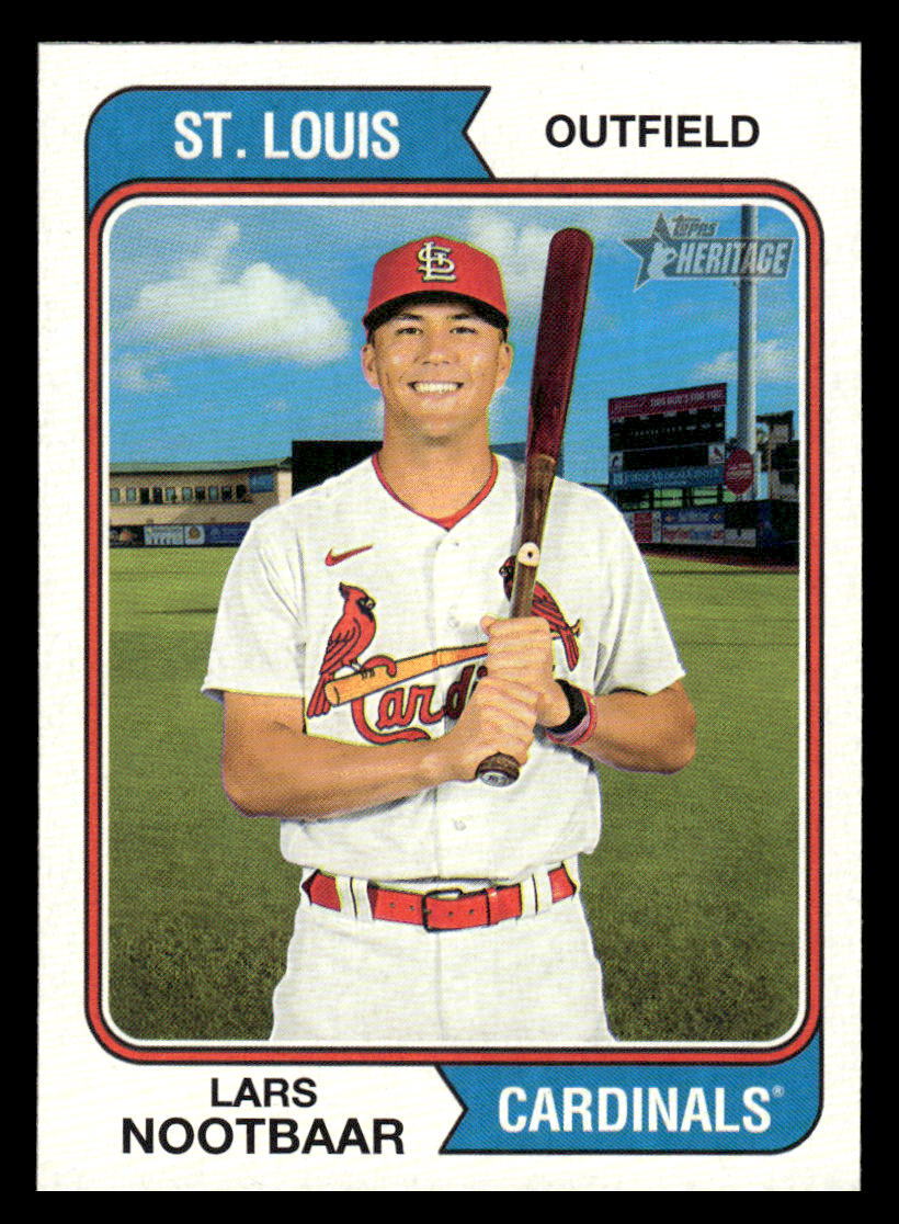 2023 Topps Heritage Lars Nootbaar #35 St. Louis Cardinals