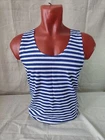 Soviet Russian USSR Army VDV Style Striped Sailor T-Shirt TELNYASHKA Vest Top