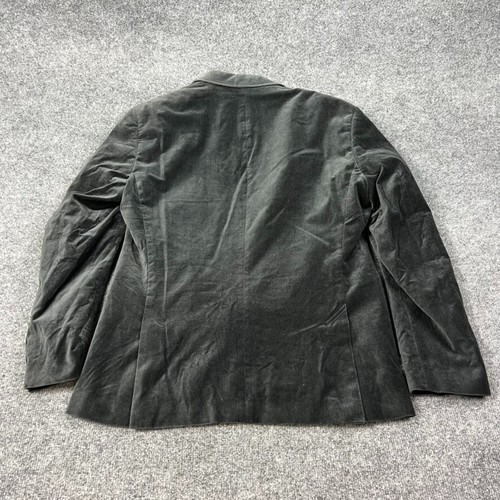 HUGO BOSS Jacket Mens 42R Black Velour Blazer Sportcoat Velvet 2 Button - Picture 17 of 17