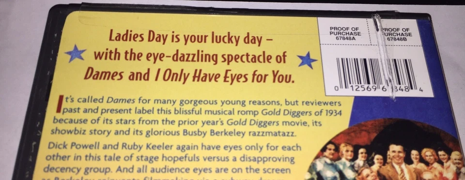 Dames Dvd Ruby Keeler Dick Powell Joan Blondell Musicals - Image 3 of 3