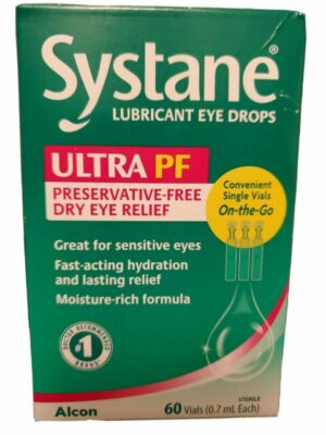 Systane Ultra PF Preservative Free Lubricant Eye Drops 25 Vials Exp 04/2027