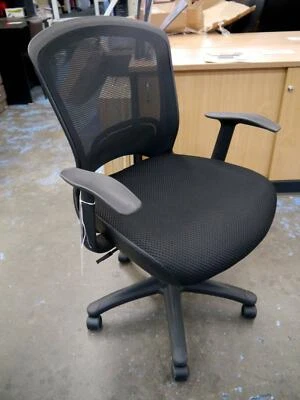 New Intro Black Mesh Home Office Desk Chair Arms Melbourne Cbd