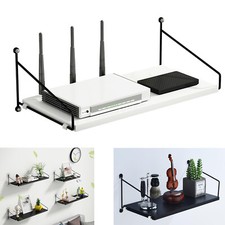 Wall Floating Shelf Wooden Wall Mounted Shelves for Projector DVD Players Decor