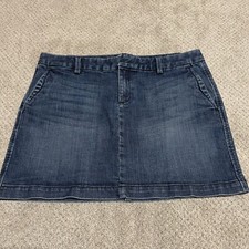 Gap denim blue jean skirt size 10 Y2K