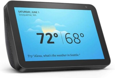 Echo Show 8 1st Gen - HD smart display with Alexa Black | eBay
