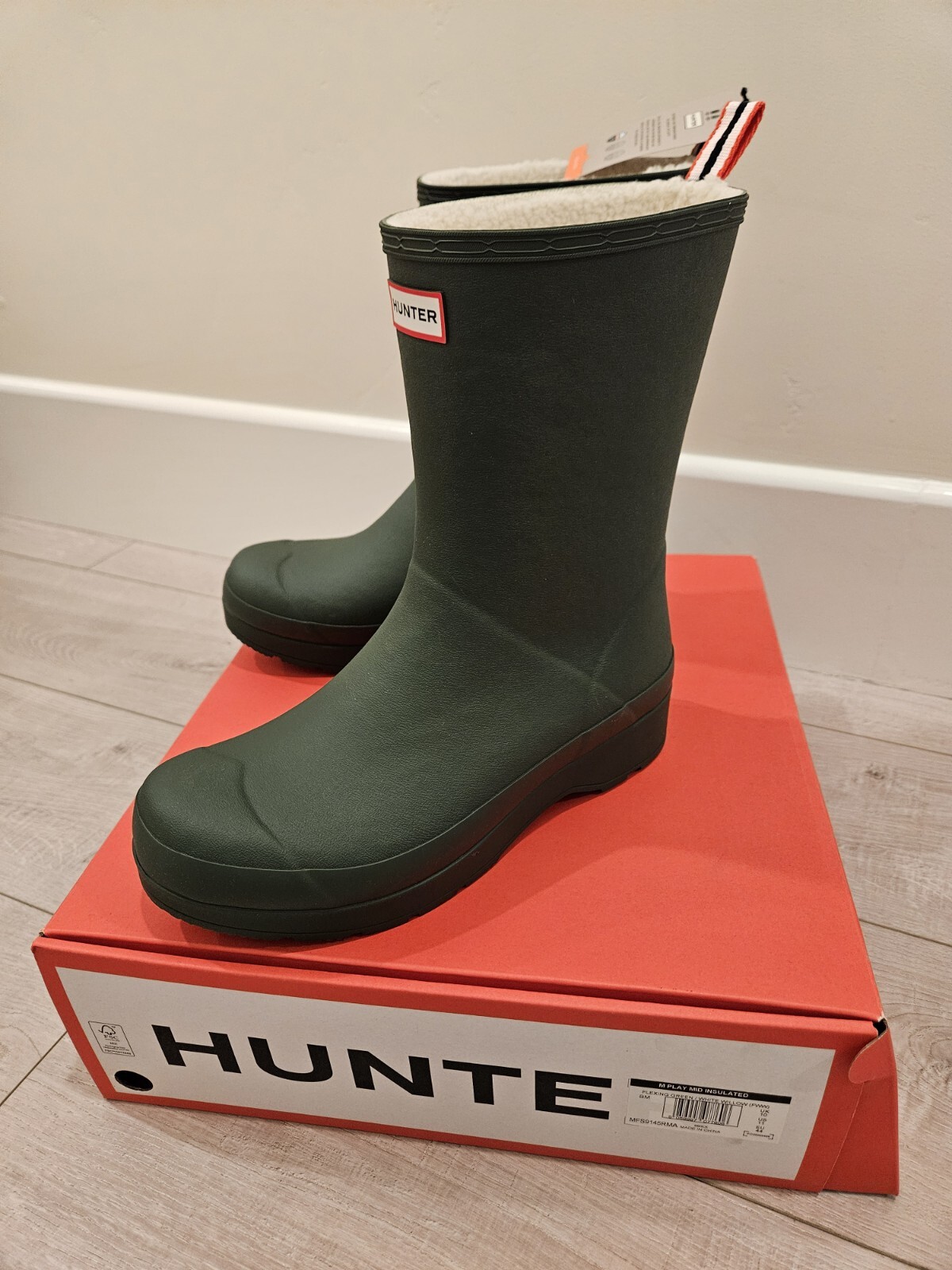 's Play Mid Insulated Flexing Green/white Willow Boots