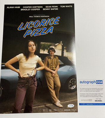 Alana Haim signed Autographed Licorice Pizza 12x18 photo ACOA Rare