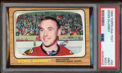Denis DeJordy #50 1966 Topps USA Test card