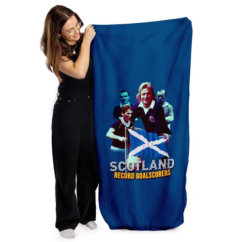 SCOTLAND Goal Scoring Legends Euro's Beach Towel Holiday towel - Picture 3 of 9