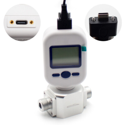 Digital Gas Air Nitrogen Oxygen Flow Meter Gas Flow Meter w G1/2 Interface RS485
