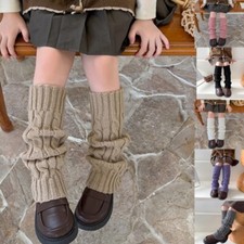 Kids Leg Warmers for Winter Spring Little Girls Cable Knitting Slouchy Leggings