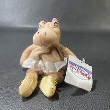 DISNEY STORE EXCLUSIVE HYACINTH FANTASIA HIPPO 8" PLUSH BEAN BAG STUFFED ANIMAL