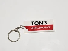 Ton's Performance Rubber Keychain 3D Custom Spark Plug Wires Vintage electrical 