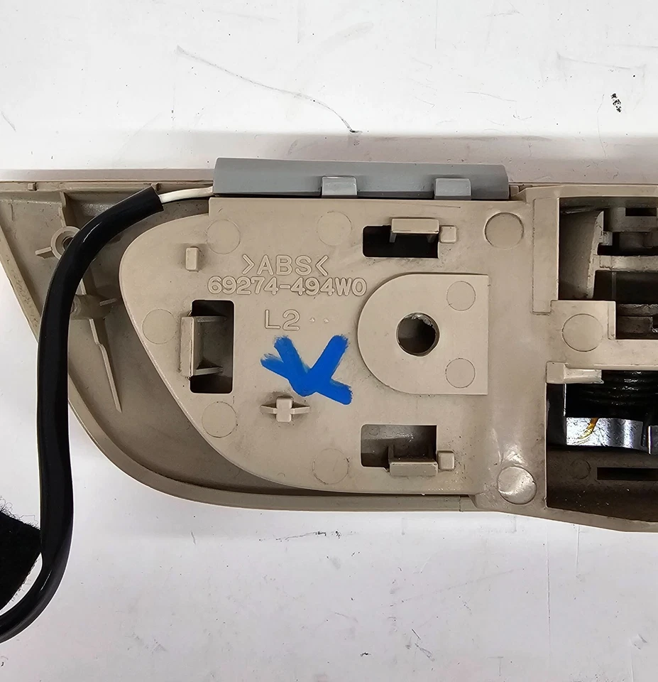 2007 LEXUS GX470 REAR DOOR INTERIOR HANDLE W/ CAP COVER TRIM LEFT SIDE- TAN OEM Foto 4 de 4