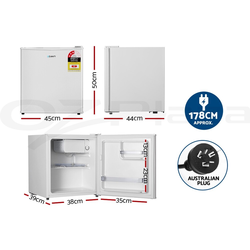 Devanti 48L Bar Fridge Mini Freezer Refrigerator Cooler Home Office