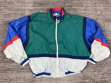 Vintage Euro Joy Windbreaker Track Suit Jogger Medium Colorblock Longsleeve 80s