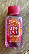 New BATH BODY WORKS Be Joyful TRAVEL SIZE Shower Gel 3OZ. Holiday RARE