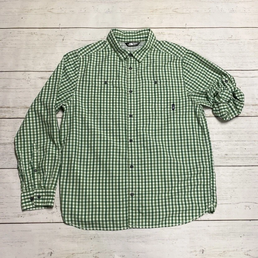 The North Face Men's Vented Plaid Button Down Shirt Size XLarge