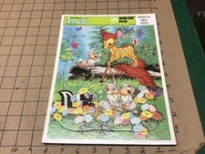 HIGH GRADE - vintage FRAME TRAY PUZZLE: BAMBI