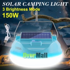 150W 72 LED Solar Hanging Light Camping Outdoor Light Lamp Lantern Rechargeable