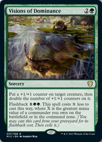 MTG Commander Midnight Hunt R Visions of Dominance #037