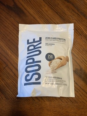 Isopure Zero Carb 100% Pure Whey Isolate Protein Powder,16 Servings
