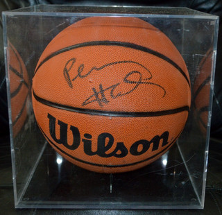 Anfernee Penny Hardaway Autographed Basketball With Case UDA sticker no papers