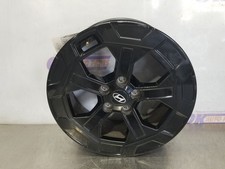 24 HYUNDAI SANTA FE XRT 18X7-1/2 WHEEL ALLOY 5 SPOKES BLACK SEE IMAGES