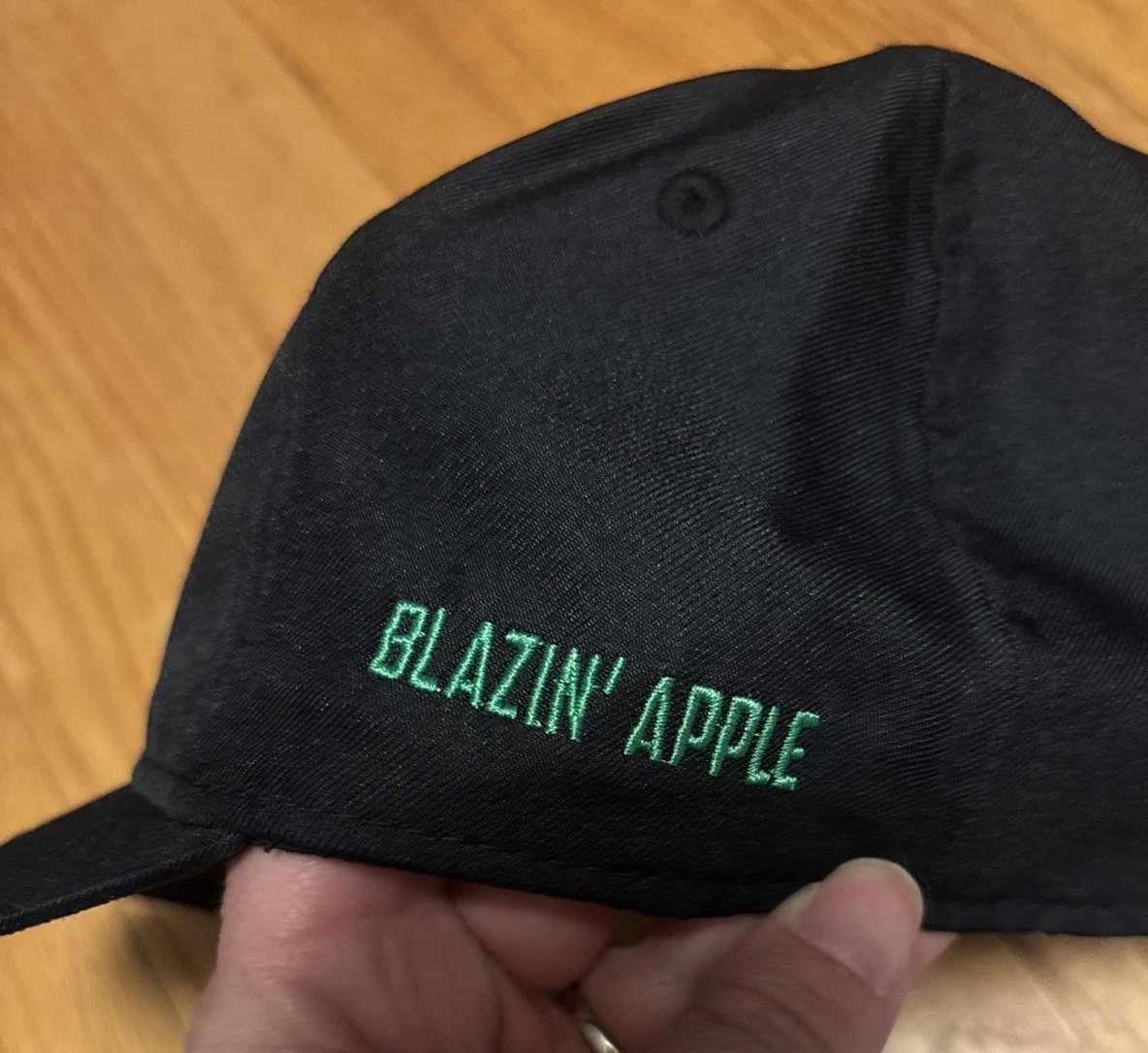 Fireball Hat Cap Black Blazin' Apple Advertising Mens Promo Merch